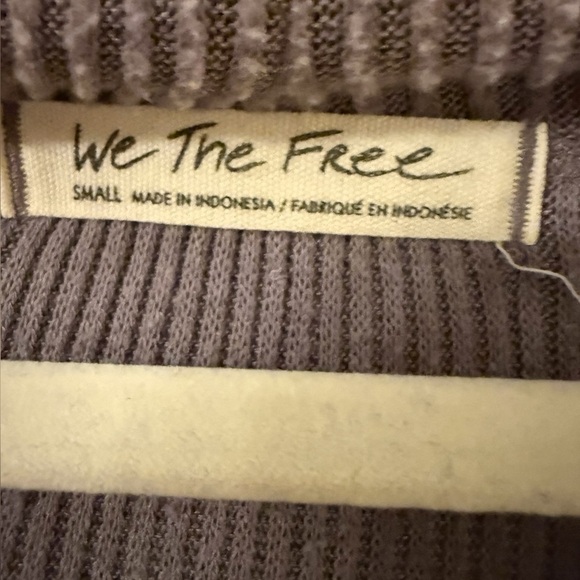 We the Free Free people Juicy long sleeve top cowl neck, split back, lavender, S - Picture 6 of 7